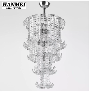 <span class=keywords><strong>Lustre</strong></span> en verre d'art de feuille de <span class=keywords><strong>palmier</strong></span> minimaliste de style français avec LED blanche chaude à hauteur réglable pour le salon, la salle à manger et l'hôtel - Product Image 4