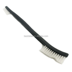 Cepillo de limpieza de pistola de doble cara con cerdas de nailon de 7 "multiusos para piezas pequeñas, tapicería de Hardware automotriz para coche - Product Image 1