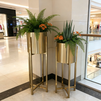 Support de fleurs géant en acier inoxydable, écologique et classique pour l'extérieur, pour la maison et le jardin