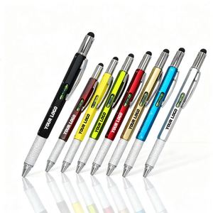 Stylo multifonction 6-en-1 personnalisé JW3 avec logo, stylet et outils multiples, idéal pour les cadeaux d'entreprise (vente en gros) - Product Image 1