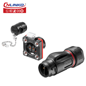 CNLINKO M20 2pin Waterproof IP68 <strong>Connector</strong> PBT Industrial <strong>Plug</strong> <strong>Socket</strong> Male Female Quick Electrical AC Power <strong>Adapter</strong> Connectors - Product Image 1