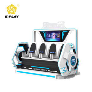 โรงภาพยนตร์ <span class=keywords><strong>VR</strong></span> 4 ที่นั่งเชิงพาณิชย์จากโรงงานโดยตรง โครงสร้างโลหะและไฟเบอร์กลาส พร้อมเอฟเฟกต์การสั่นสะเทือน/ลมแรง สำหรับสวนสนุกในร่มและห้างสรรพสินค้า - Product Image 2