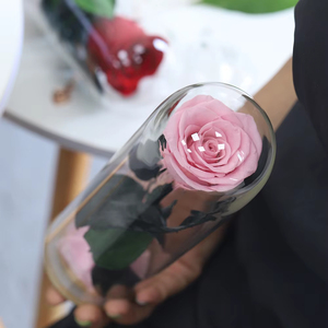 Rosa Preservada en Campana de Cristal, Flor Eterna Entera con Base de Madera, Regalo Romántico <span class=keywords><strong>para</strong></span> Ella, Día de San Valentín, Propuesta de Matrimonio - Product Image 2
