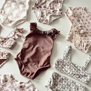 Traje de baño para niñas, nuevo traje de baño de verano Sunshine Surfer, traje de baño estampado, ropa de playa para Hermanas, hermano, ropa para niños, baño de natación - Product Image 1