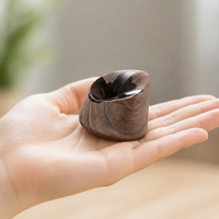 Diffuseur en bois de noyer noir poli à la main, diffuseur d'huiles essentielles écologique pour l'intérieur de la voiture et l'aromathérapie de chevet, vente en gros