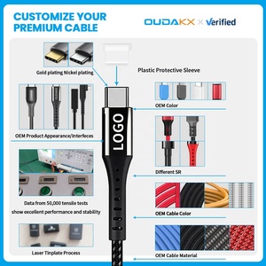 Hot Xu Hướng <span class=keywords><strong>USB</strong></span> Loại C 4.0 Cáp Nhanh Chóng Sạc Giữa Tốc Độ 20Gbps Cáp Dữ Liệu Pd 240W 4K 60Hz <span class=keywords><strong>USB</strong></span>-C Để <span class=keywords><strong>USB</strong></span>-C Cho Màn Hình Video PC - Product Image 3