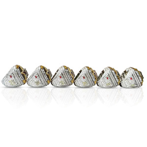 Anillo de Campeón de la Serie Mundial <span class=keywords><strong>2022</strong></span> de los Astros de Houston con Zirconia Cúbica y Logotipo 'H' - Joyería Coleccionable para Fanáticos del Béisbol de la MLB - Product Image 4