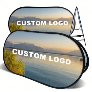 Custom Logo Print Portable Pop-up <b>Banner</b> Stand Indoor and Outdoor Horizontal Frame by Manufacturer - Product Image 5