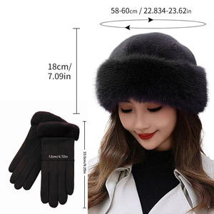Wholesale Mongolian Faux Fur Twill Ski Cap <b>Winter</b> <b>Hat</b> Warm Cozy Earflap for <b>Women</b> Vintage Street Style Outdoor Snow - Product Image 6