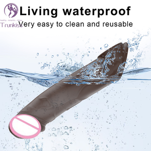 Dildo-Hülle Kondom mit Kabelloser Fernbedienung, 10-Frequenz-Vibrationssteuerung, USB-Aufladung, Tragbarer vibrierender Dildo, Sexspielzeug für Männer - Product Image 3