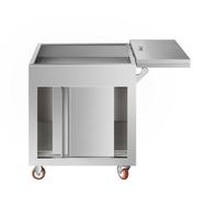 Chariot de rangement commercial en acier inoxydable multi-niveaux pour assaisonnements, chariot de cuisine de restaurant à 12 compartiments