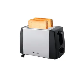 Marca Premium Sokany 016S Auto Pop Up 2 Fatias Retro Inteligente Mini Forno Sanduíche Pão Torradeira Elétrica