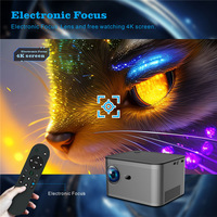HY350 projecteur intelligent Android 11 1080p mise au point électrique Portable LCD LED DLP lentille 4K résolution maximale alimenté par batterie étrangère