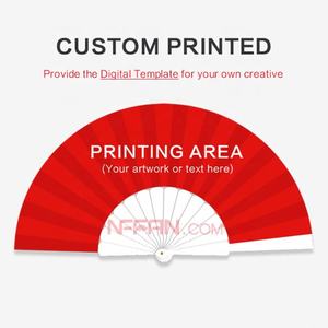 Tissu de sublimation de ventilateur en plastique pliant de poche avec impression personnalisée Style musical pour les promotions - Product Image 2