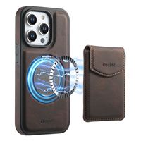 Étui de téléphone magnétique pour iPhone 18 Pro Max avec porte-cartes et fonction portefeuille 360° °   Support de table en similicuir 17 Air 16 15 14 13 12