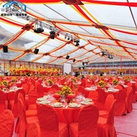 Bâche de mariage extérieure de chapiteau de salon commercial pour des événements décorations claires de fournitures de grande fête pour la célébration