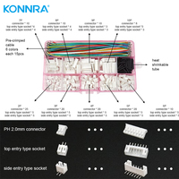 Oem JST PH 2.0 mét Pitch nối 24-28 AWG tùy chỉnh dây nịt cho pin lithium gói BMS thiết bị công nghiệp