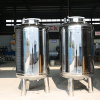 Mini petit réservoir d'eau stérile d'acier inoxydable du stockage 304 de l'équipement industriel 1000L de conteneur d'eau de débit