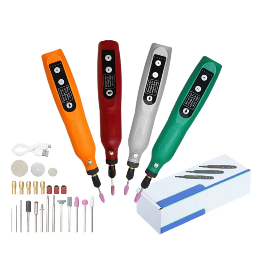 مجموعة أدوات دوارة ، مطحنة مثقاب صغيرة ، أداة قلم نقش كهربائية صغيرة للصنفرة