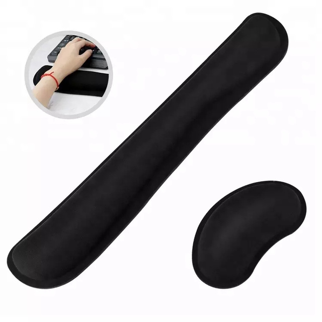 Wrist Rest Pad Memory Foam Keyboard and Mouse Wrist Rest Set, Office, Gaming, Laptop Desk Release Pressure