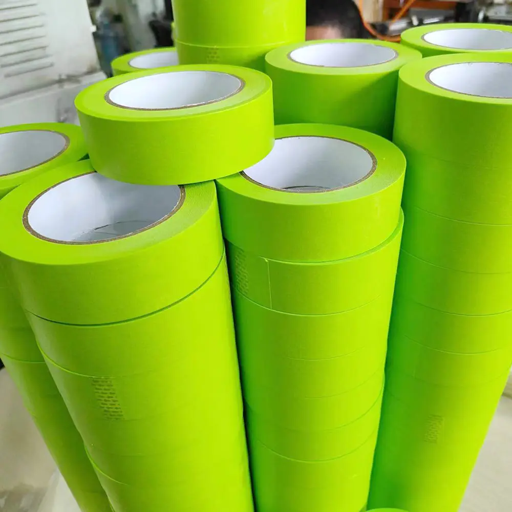 High temperature automotive green washi crepe paper refinish painters masking tape for car automotive painting washi tape