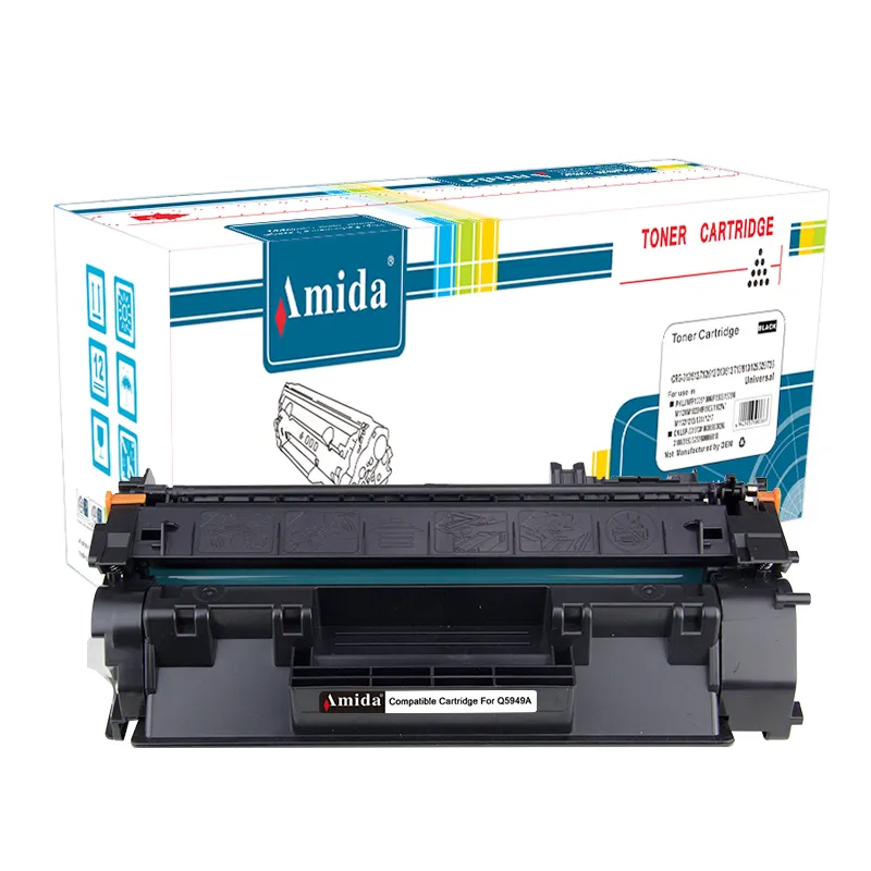 Amida Toner Q5949A Q5949X Cartuchos compatibles para impresora HP Cartucho de tóner