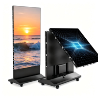Écran publicitaire LED couleur pleine gamme IP65 personnalisable pour extérieur, machine publicitaire mobile pliable avec affichage GOB à épissure sans soudure grand format
