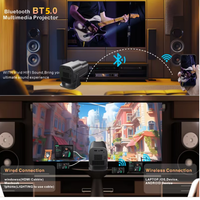Projecteur portable DLP LCD HY320 Pro 720P Android 12, 300 ANSI, WiFi6, BT5.0, 1280x720, LED, utilisation en extérieur, contraste 1000:1
