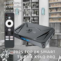 TV Box Inteligente X96Q PRO 2025 con Android 14, 4K, Allwinner H728 Quad Core, 2+16GB RAM, WiFi Dual
