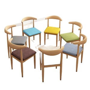 Dining Chair Nordic Style Wood <b>Frame</b> Upholstered Seat Modern Minimalist Home Use - Product Image 5