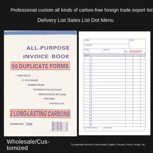 Faktur Menu Pesanan Restoran Khusus untuk Daftar Penjualan Pengiriman Perdagangan Luar Negeri - Product Image 6