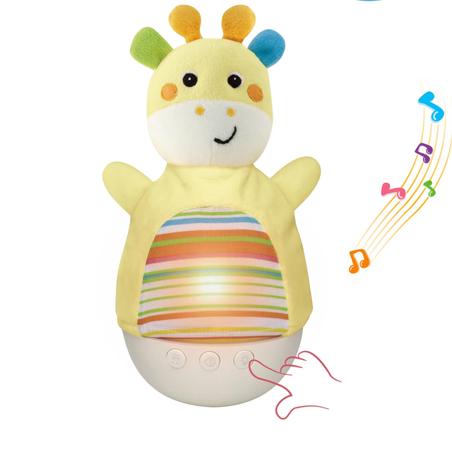 Creative Musical Animal Pal 15CM Super Soft Bear Stuffed & Plush Toy for Baby Sound & Light Feature Comforter PP Cotton Filling