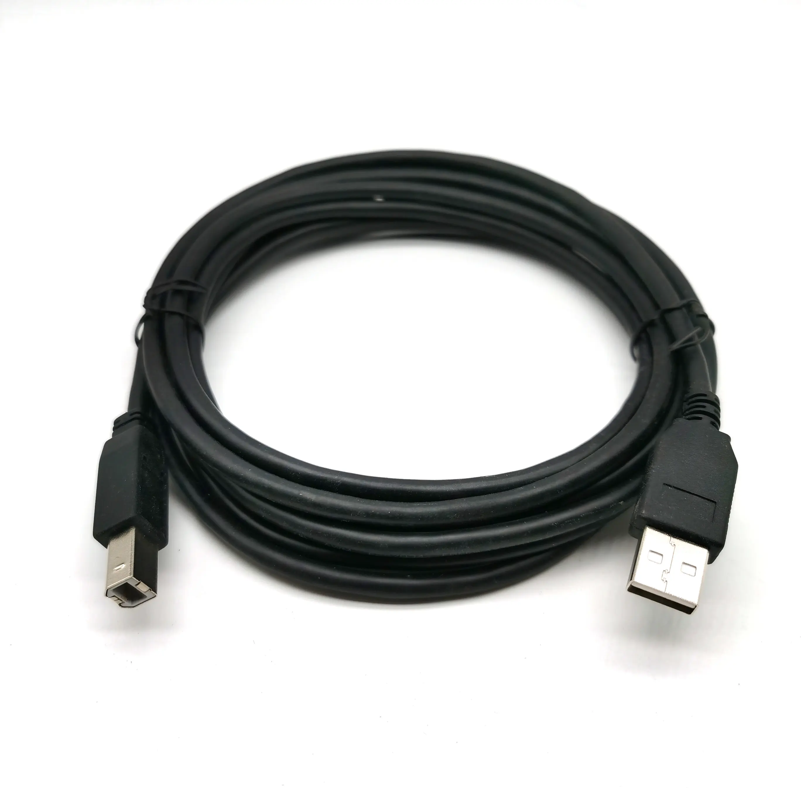 Black USB A Male to B Male Connector Printer Cable 1 meter