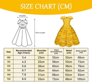 Robe de Déguisement <span class=keywords><strong>Princesse</strong></span> Belle pour Petite Fille, Tenue de Fête pour Enfants - Product Image 6