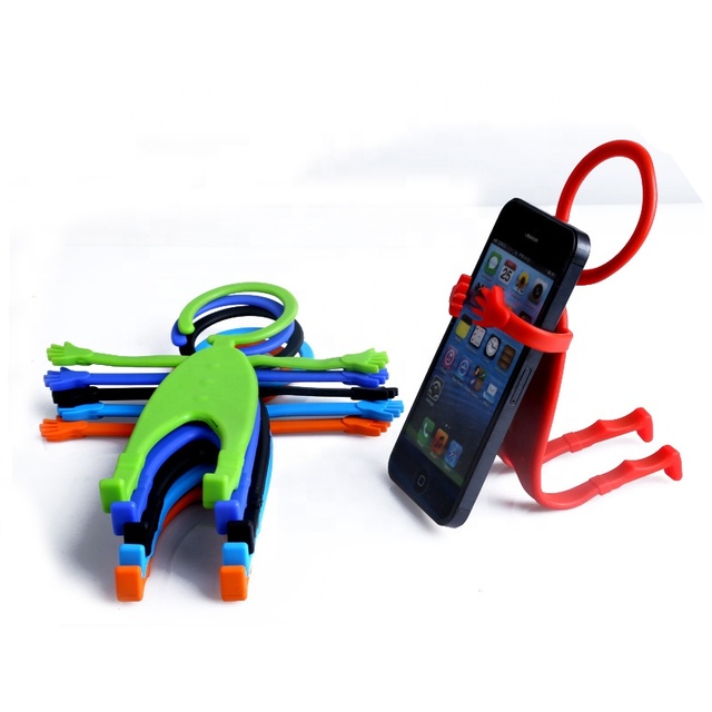 Funny Hanger Human Shaped Silicone Mobile Phone Holder
