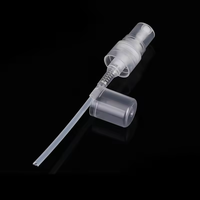 Livraison rapide, flacon pulvérisateur de parfum miniature en plastique transparent à clipser, vide, 2 ml, 3 ml, 4 ml, 5 ml, pour échantillon, test, atomiseur