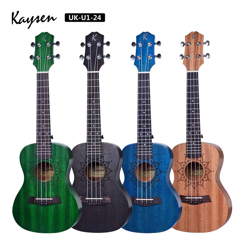 Stringed Instrument Wholesale Kaysen OEM ukulele 4 string colorful concert electric ukulele made in China