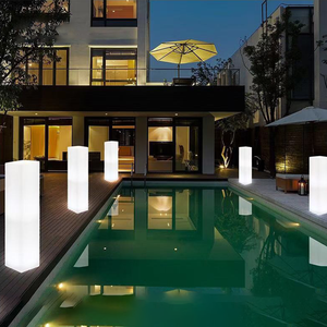 Piliers lumineux à LED RGB à changement de couleur à distance, en plastique, pour extérieur, lampadaires de Noël, CRI élevé 90 - Product Image 6