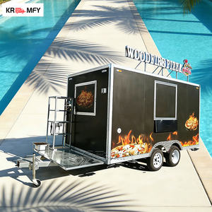 Camión de Comida Móvil de Fibra de Vidrio para Exteriores, Estación de Dulces y Bocadillos, Equipo de Catering Comercial, Remolque Multifuncional para Venta Ambulante - Product Image 4