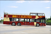 Bus électrique de tourisme de luxe à deux étages Ankai de 12 mètres