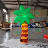 6 peças infláveis palmeiras gigante coco árvore de coco cor bola