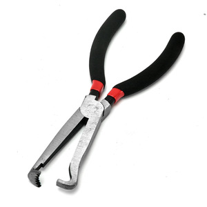 Multi-Use <strong>Long</strong> <strong>Nose</strong> Industrial Grade Auto Repair Pliers Serrated Jaw 60 Straight Bend Oil Pipe Clamp Steel Metric OEM - Product Image 2