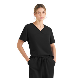 Uniformi satinata estive in poliestere traspirante Spandex, set smerigliati da <span class=keywords><strong>lavoro</strong></span> da infermiera, set smerigliati per cure mediche - Product Image 6