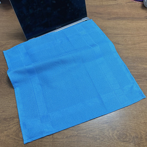 Gaufre française fine cuisine essuie-mains gaufre torchon personnalisé 100% tissu biologique tissé microfibre gaufre coton <span class=keywords><strong>torchons</strong></span> de cuisine - Product Image 2