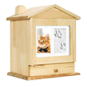 Urna Funeraria de Madera para Mascotas, Gatos y Perros, Ataúd Conmemorativo <span class=keywords><strong>en</strong></span> Forma de Casa para la <span class=keywords><strong>Muerte</strong></span> de Mascotas - Product Image 5
