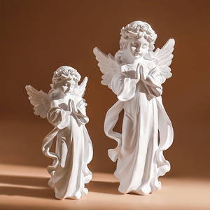 Figurines de Statue d'ange gardien nordique priant pour protéger la famille, ornement en résine pour le bureau de la maison, cadeau pour <span class=keywords><strong>maman</strong></span>, amis - Product Image 1
