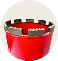 Foret diamanté à segments soudés par points haute fréquence avec tige M14 pour le perçage du béton et du marbre