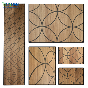 <span class=keywords><strong>Pannelli</strong></span> Acustici OUYUAN Moderni 3D Geometrici in Fibra di Poliestere con Impiallacciatura in Legno <span class=keywords><strong>per</strong></span> Soggiorno, Magazzino, Sala - Ecologici - Product Image 2