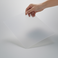 Plaque diffuseur de lumière en polycarbonate à éclairage doux, panneau de diffusion PC givré pour diffusion en direct