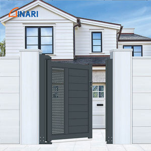 Petite Porte Piétonne en Aluminium pour la Sécurité du Jardin Légère Revêtement Poudre <span class=keywords><strong>2m</strong></span> de Largeur 6 Pieds de <span class=keywords><strong>Hauteur</strong></span> Modélisation 3D - Product Image 4